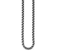 Akzent Chaîne vénitienne pour homme, en acier inoxydable, 50 cm, anthracite, avec pendentif, finition classique, accessoire de qualité supérieure