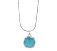 Akzent Collier avec pendentif pour femme en acier inoxydable - Chaîne d'ancre 43 + 5 cm - Chaîne gourmette - Fermoir mousqueton - Cadeau pour hommes et femmes - 100 % étanche et doux pour la peau