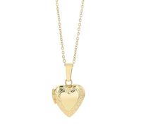Akzent Collier avec pendentif pour femme en acier inoxydable - Chaîne d'ancre 43 + 5 cm - Médaillon en forme de cœur - Fermoir mousqueton - Cadeau pour hommes et femmes - 100 % étanche et doux pour la