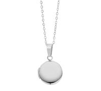 Akzent Collier avec pendentif pour femme en acier inoxydable - Chaîne d'ancre 43 + 5 cm - Médaillon - Fermoir mousqueton - Cadeau pour hommes et femmes - 100 % étanche et doux pour la peau, 43, Acier