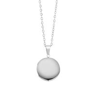 Akzent Collier avec pendentif pour femme en acier inoxydable - Chaîne d'ancre 43 + 5 cm - Médaillon - Fermoir mousqueton - Cadeau pour hommes et femmes - 100 % étanche et doux pour la peau, 43, Acier