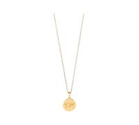 Akzent Collier avec pendentif pour femme en acier inoxydable - Chaîne d'ancre 43 + 5 cm - Pendentif globe-trotteur - Fermoir mousqueton - Cadeau pour hommes, femmes - 100 % étanche et doux pour la