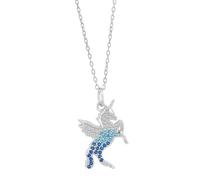Akzent Collier en argent 925 pour femme avec pendentif | Pendentif licorne | 43 + 5 cm | Collier, breloque licorne avec zircone | Fermoir mousqueton | Bijoux cadeau pour femmes et filles
