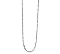 Akzent Collier en argent 925 pour femme | Chaîne vénitienne | Longueur 45 et 50 cm, 1,2 mm d'épaisseur | Fermoir mousqueton | Chaîne en argent sans pendentif | Idée cadeau pour femme, 45, Argent, Pas