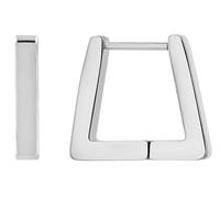 Akzent Créoles en acier inoxydable imperméables pour femme en argent, 100 % étanches et hypoallergéniques