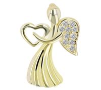 Akzent Pendentif arbre de vie pour femme - En argent 925 rhodié - 14,5 mm - 100 % étanche et doux pour la peau, 1.5, Argent, Zircone cubique