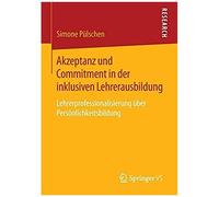 Akzeptanz Und Commitment In Der Inklusiven Lehrerausbildung