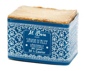 Al Bara Savon D'Alep 35% Laurier Visage Et Corps Toutes Peaux 200g