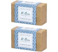 Al Bara Savon d'Alep exfoliant à l'huile d'olive et cumin noir 2x150 g