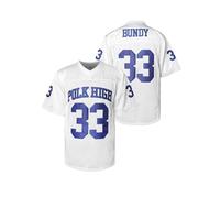Al Bundy 33 Polk High Maillot de football pour homme S-XXXL Bleu, blanc, Taille XL