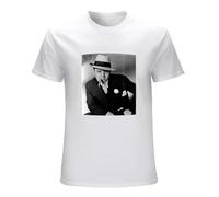 Al Capone Suit Cigar American Gangster Retro T-Shirt Graphic Tee Printed Top Mens White Shirt 3XL