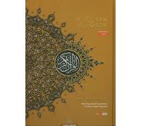 Al-Coran Al-Karim Le Noble Coran A4 avec traduction anglaise [ Couleur de couverture varie ]