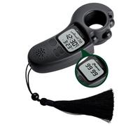 AL-FAJIA Heure de prière Islamique et Rappel sonore Athan, Compteur numérique Tasbih, Horloge azan complète pour Les États-Unis et Le Monde Entier, Portable - Noir