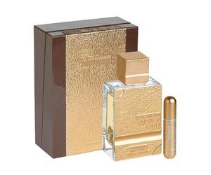 Al Haramain Amber Oud Gold 999.9 Édition Dubaï 75 ml | Extrait de parfum de luxe en vaporisateur pour femme et homme | Parfum riche et élégant | Authentique parfum d'oud arabe
