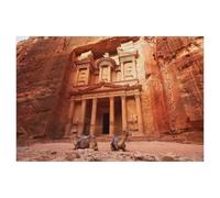 Al Khazneh : Le Trésor de la cité Antique de Pétra, Jordanie，Puzzle 1000 PiècesPour Enfants Papier Puzzle Adolescents Jeux Éducatifs Anti-Stress Jouet Cadeau（50x70cm）-T98