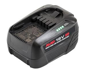 AL-KO Batterie 18 V B100.5 Li (5,0 Ah), technologie Li-ion, sans effet mémoire, avec indicateur de niveau de charge