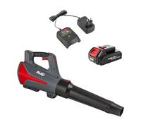 AL-KO LBD 1880 Souffleur à Feuilles sans Fil 520 m³/h Vitesse de l'air 130 km/h avec Mode d'alimentation + Batterie Li-ION 2,5 Ah 18 V/36 V et Chargeur Inclus