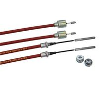 AL-KO Longlife Lot de 2 câbles de frein d'origine avec 2 écrous sphériques M8 Longueur du manchon : 770 mm Longueur totale : 980 mm Frein Alko 299.709 299709