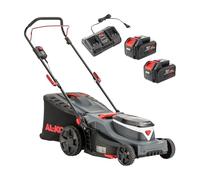AL-KO Tondeuse à Gazon sans Fil 43.6 Li Comfort - Largeur de Coupe : 43 cm - Réglage Central de la Hauteur de Coupe - pour Surfaces jusqu'à 650 m² - avec 2 Batteries 18/36 V (5 Ah/2,5 Ah) et Double