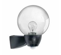 AL Monza/Garda Lampe À Capteur 77W HV-HALOGEN Noir Mat Verre Clair