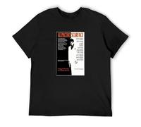 Al Pacino Scarface Movie Poster T-Shirt Graphic Tee Printed Top Mens Black Shirt M