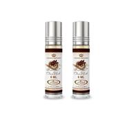 Al-Rehab Choco Musk Lot de 2 flacons de parfum Rollerball Unisexe 6 ml