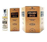 Al Rehab GOLDEN SAND Lot de 12 Huiles Parfumées Musc Halal Attar 6 ml Sans Alcool - Parfum Oriental Gourmand pour Femme et Homme - Fabriqué à Dubaï