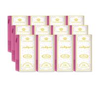 Al-Rehab Lot de 12 Muscs Huiles Parfumées SOFT Attar 3 ml Sans Alcool - Parfum Oriental pour Femme et Homme Lot Économique - Fabriqué à Dubaï
