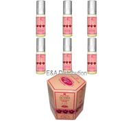 Al Rehab Parfum Musc Oriental Mixte Par Lot De 6 -Roses-6 Ml- Al Rehab-