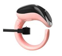 Al salama Smart Tasbih Bague pour prière, Compteur Zikr numérique Rechargeable 18/20 mm avec écran LED, Bluetooth 5.1, Alarme Azan et Rappel de prière pour Homme et Femme Musulmane (Rose)