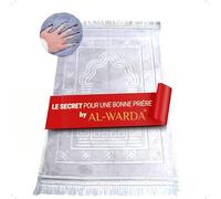 AL-WARDA Tapis de priere Musulman-Tapis de priere -Tapis priere Musulman en Peluche - Super Confortable - Cadeau Ramadan-Tapis de priere Epais- Doux comme Un Nuage