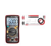 AL01 Digital Multimeter AC/DC Voltage Meter 6000 True Current Hz Resistance Capacitor detection Tester Tools(AL01 Red Pro)