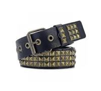 (AL1 green)2023 New Men's And Women's Star Decoration Wide Belt Fashion Pin Buckle Versatile Punk Style Black Belt Luxury Design