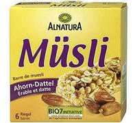 ALA NATURAA Barre De Muesli Érable Et Datte Bio 150G - Savoureux et Équilibré, Idéal pour une Alimentation Saine et Naturelle. - Le Lot De 4