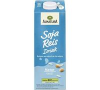 ALA NATURAA Boisson Bio Soja & Riz 1L - Non Sucrée pour une Nutrition Saine et Gourmande! - Le Lot De 4