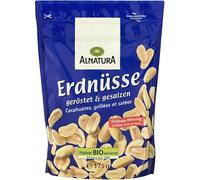 ALA NATURAA Cacahuètes Grillées et Salées en Sachet de 175g - Produit Bio pour une Alimentation Saine et Gourmande - Le Lot De 4