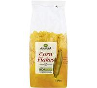ALA NATURAA Corn Flakes Bio - Céréales complètes croustillantes et bio - 375g, idéal pour un petit-déjeuner sain et gourmand - Produit diététique et nutrition de qualité supérieure. - Le Lot De 4