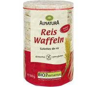 ALA NATURAA Galettes De Riz Nature 100g - Snack sain et croustillant - Certifié biologique - Faible teneur en graisses pour une alimentation équilibrée. - Le Lot De 4