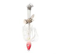 Alabama 5 Bras Parapluie Rig Rig Leurre de Pêche avec Lames en Saule 22cm Longueur en Silicone et Métal pour une Performance Efficace (1)