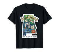 Alabama, Le cœur du Dixie - Héritage Vintage T-Shirt