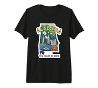 Alabama, Le cœur du Dixie - Héritage Vintage T-Shirt Haut de Gamme