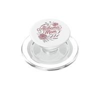 Alabama Mom Cursive Red Floral Design Cute PopSockets PopGrip pour MagSafe