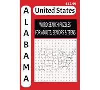 Alabama Word Search Puzzle Book: Fun Word Search Book For Adults, Senior, And Teens Promoting Healthy Brain Activity And Memory And More | 6x9 inches, ... ... Gift for Vacation, Holidays and Free Time
