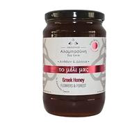 Alabasinis - Miel Grec de Fleurs et de Forêt 100% Naturel & Artisanal - 950g - Miel Pur de Grèce au Goût Floral et Boisé