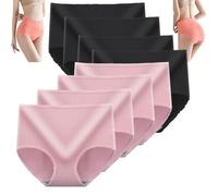 ALACEG Lot de 8 Culottes Anti-Fuite Taille Haute améliorées, Culottes Vicsecrets Absorbant l'humidité, Slips Grande Taille (8 PCS-D,XXL)