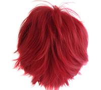 Alacos Perruque courte tendance à pointes pour femme Cosplay Halloween Noël Carnaval Déguisement Fête Cadeau + Bonnet