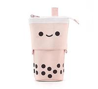 Alacritua Boba Milktea Trousse à crayons avec support télescopique pour crayons ou produits cosmétiques