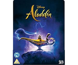 Aladdin 3D/2D Limited Edition Steelbook / Import / REGION FREE Blu Ray