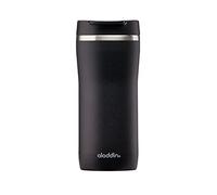 Aladdin Barista Mocca Thermavac Leak-Lock Stainless Steel Mug 0.35L Lava Black - Étanche - Tasse à Double Paroi Isolante - Garde Chaud 3 Heures - Sans BPA - Va au Lave-Vaisselle