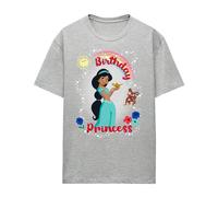 Aladdin - T-shirt motif Jasmine et Abu BIRTHDAY PRINCESS - Femme (TV25296)